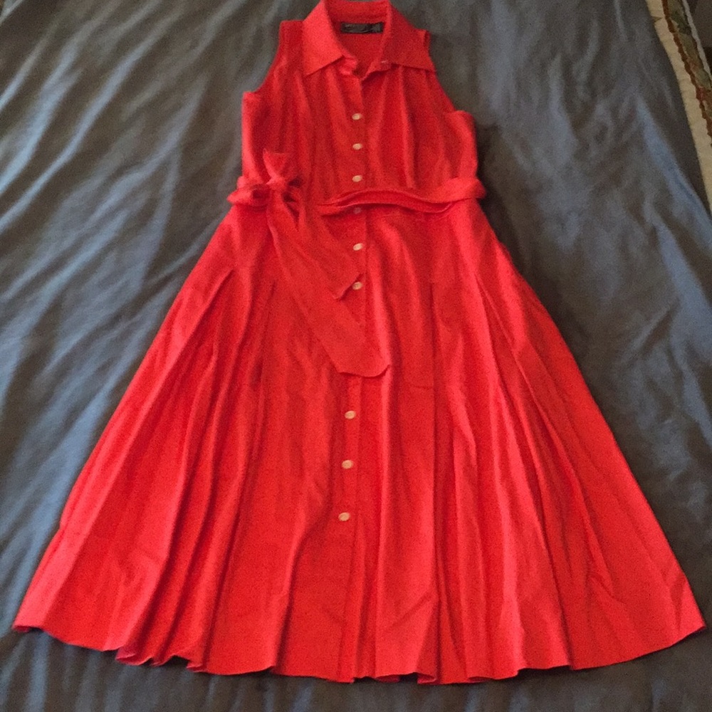 Orange American Living dress with pockets